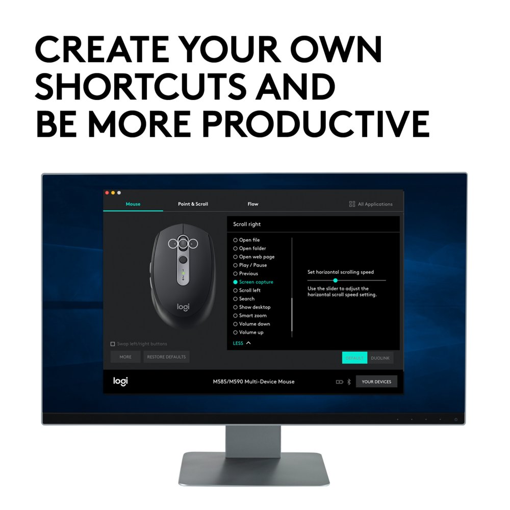 Logitech Ret. Wireless Mouse m590 Black Silent 7