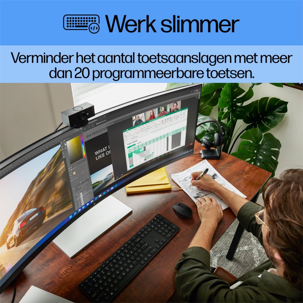 HP 650 draadloze toetsenbord- en muiscombinatie (Qwerty EU) 8