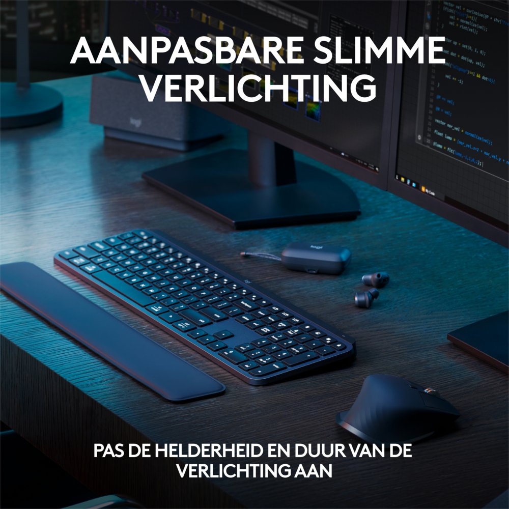 TB Logitech MX Keys S RF Wireless BT QWERTY USGrafiet 16