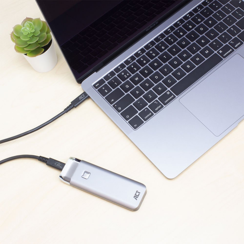 ACT AC7401 USB-kabel 1 m USB 3.2 Gen 1 (3.1 Gen 1) USB C Zwa 4