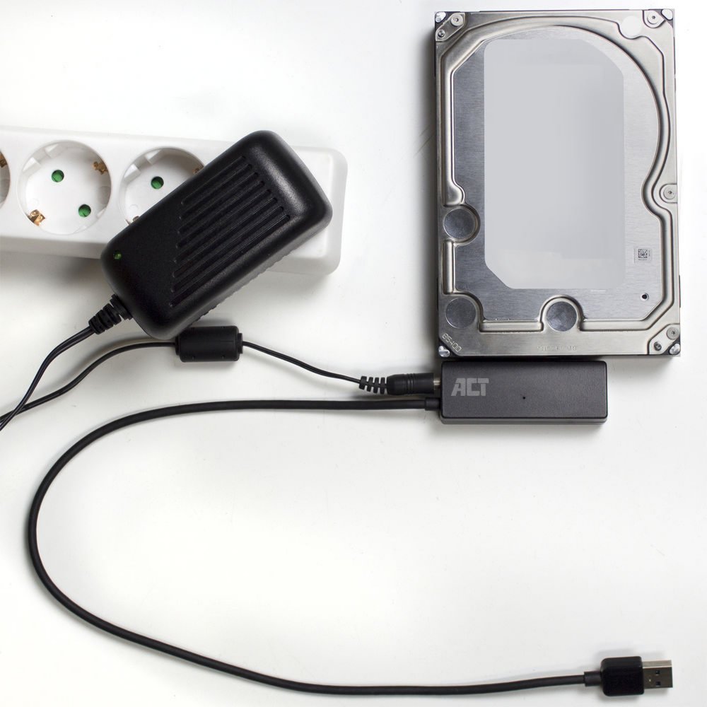 ACT 2,5 inch en 3,5 inch SATA HDD SSD naar USB 3.2 Gen1 adap 5