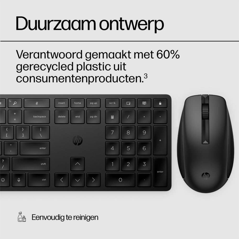HP 650 draadloze toetsenbord- en muiscombinatie (Qwerty EU) 12