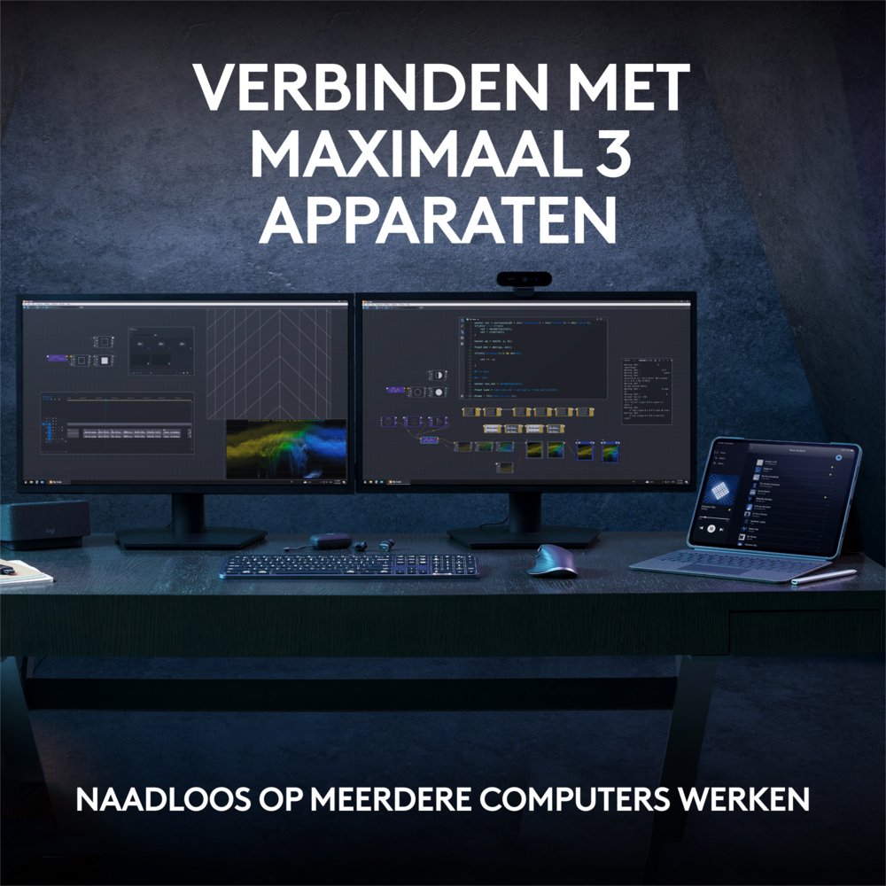 TB Logitech MX Keys S RF Wireless BT QWERTY USGrafiet 21