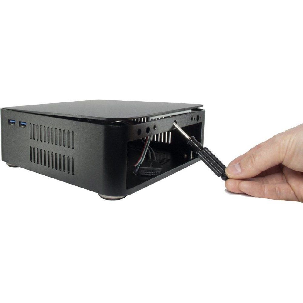 Case Inter-Tech ITX A60 Mini Tower Zwart 60W 10