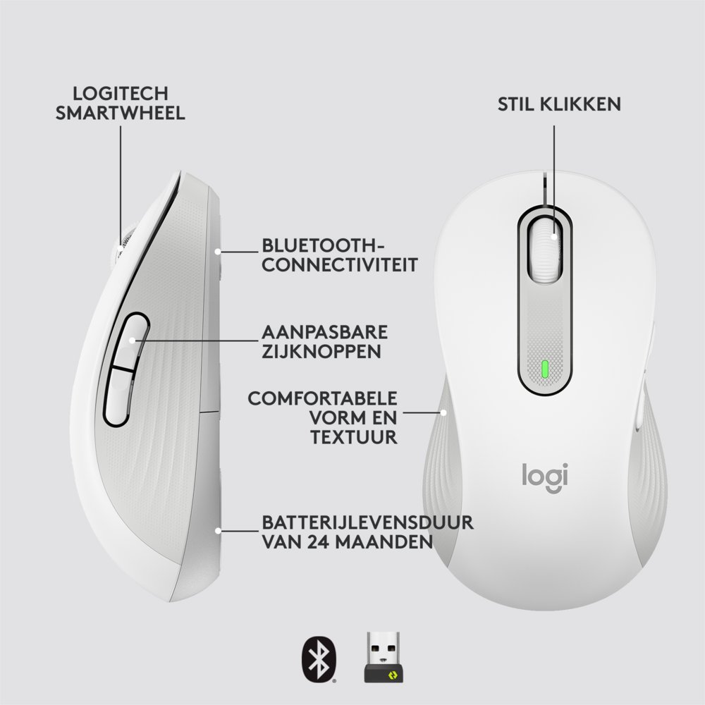 Logitech Signature M650 muis Linkshandig RF-draadloos + Blue 11