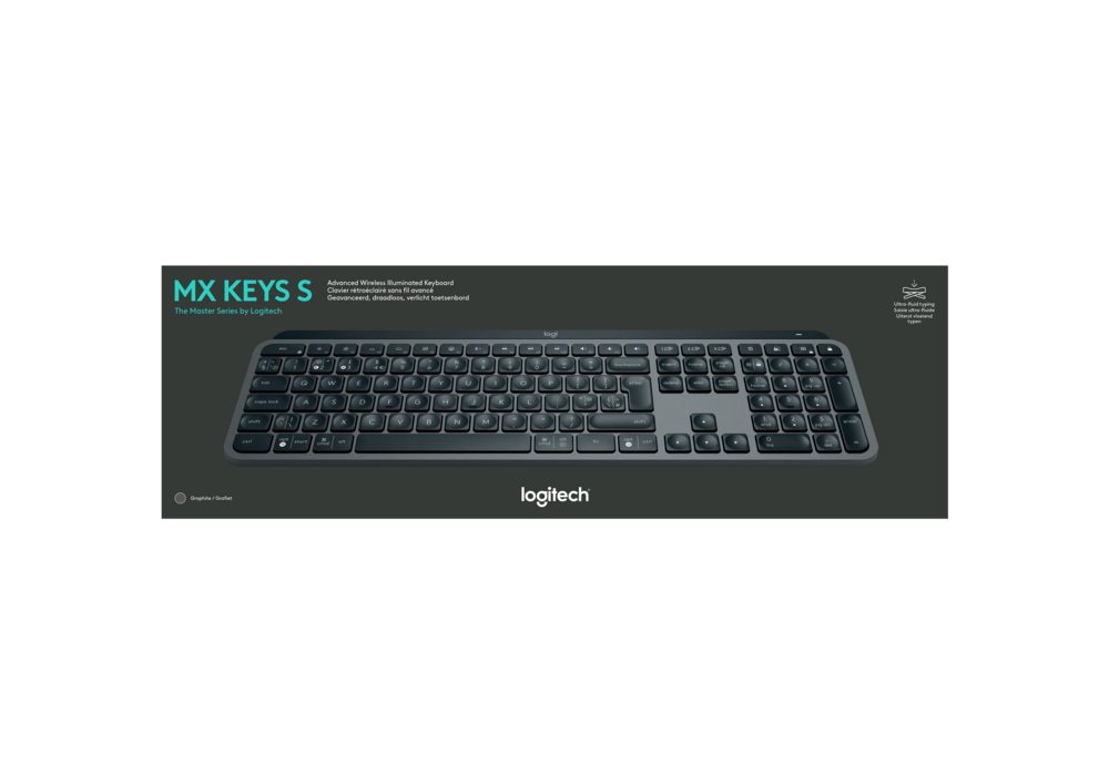TB Logitech MX Keys S RF Wireless BT QWERTY USGrafiet 30