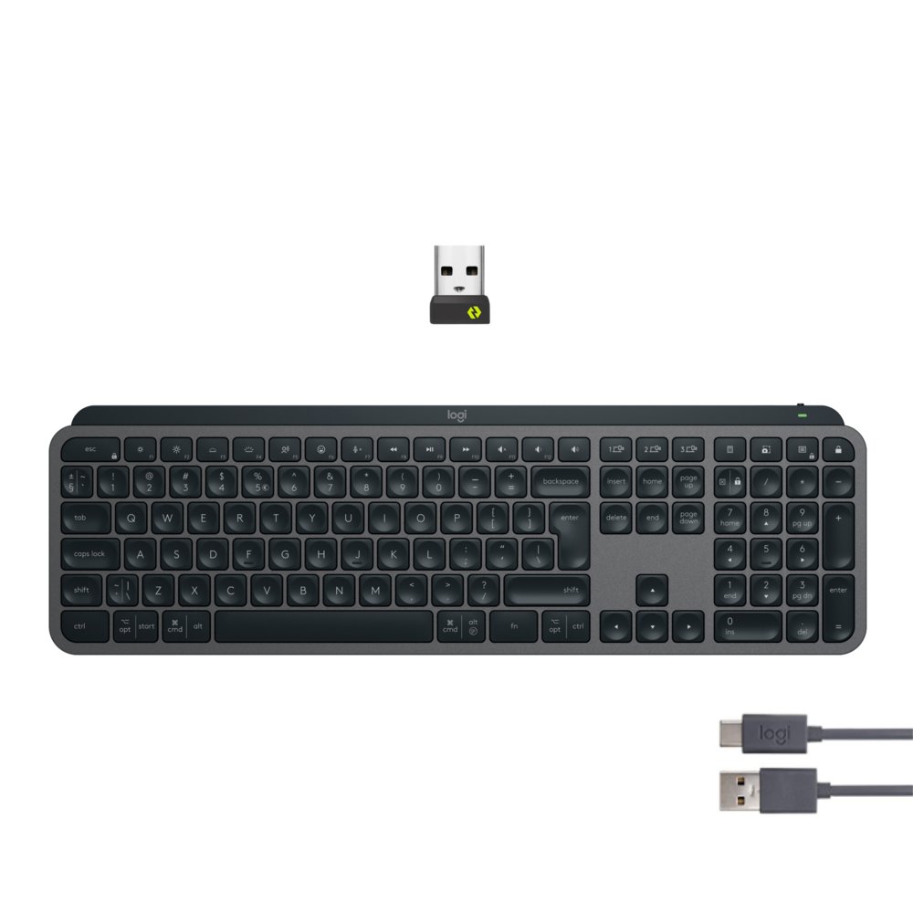 TB Logitech MX Keys S RF Wireless BT QWERTY USGrafiet 12