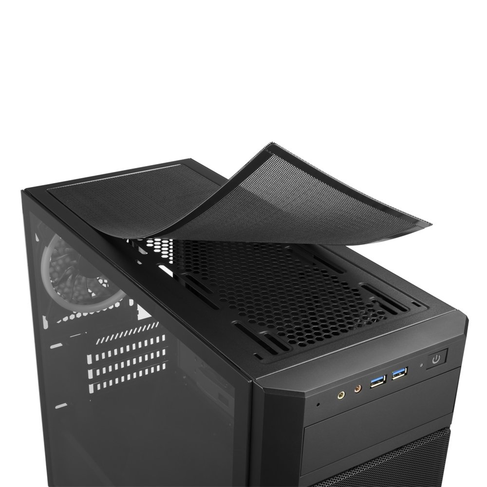 Case Sharkoon V1000 RGB Micro Tower Zwart 9