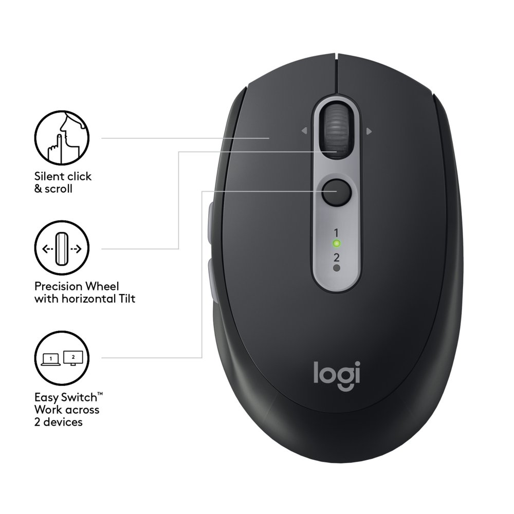 Logitech Ret. Wireless Mouse m590 Black Silent 4