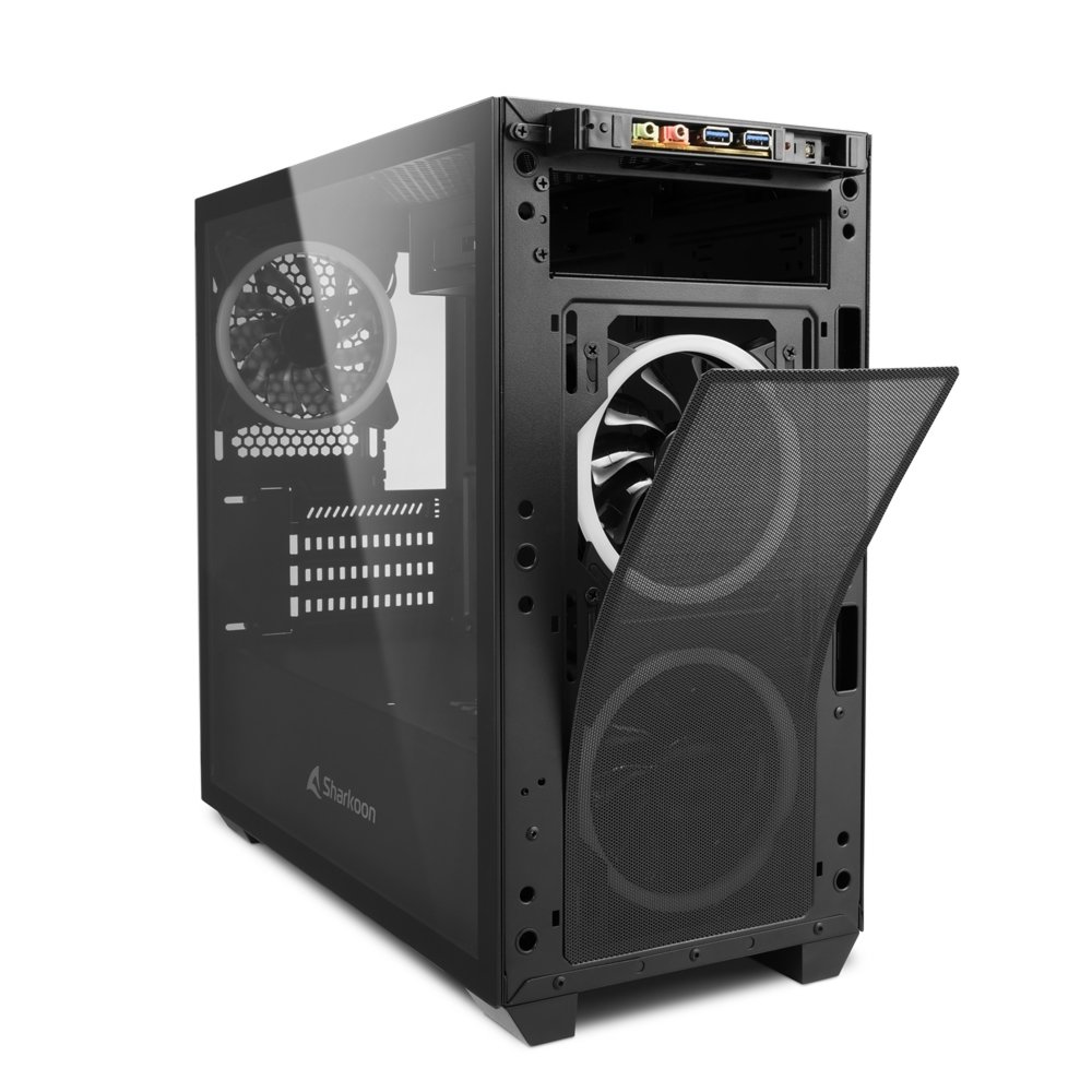 Case Sharkoon V1000 RGB Micro Tower Zwart 7