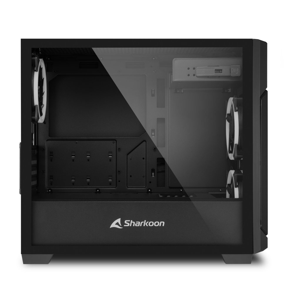 Case Sharkoon V1000 RGB Micro Tower Zwart 4