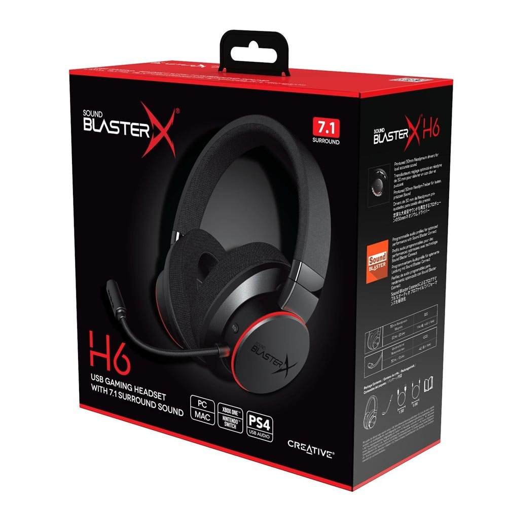Koptelefoon Creative Sound Blaster X, H6 USB Gaming Headset