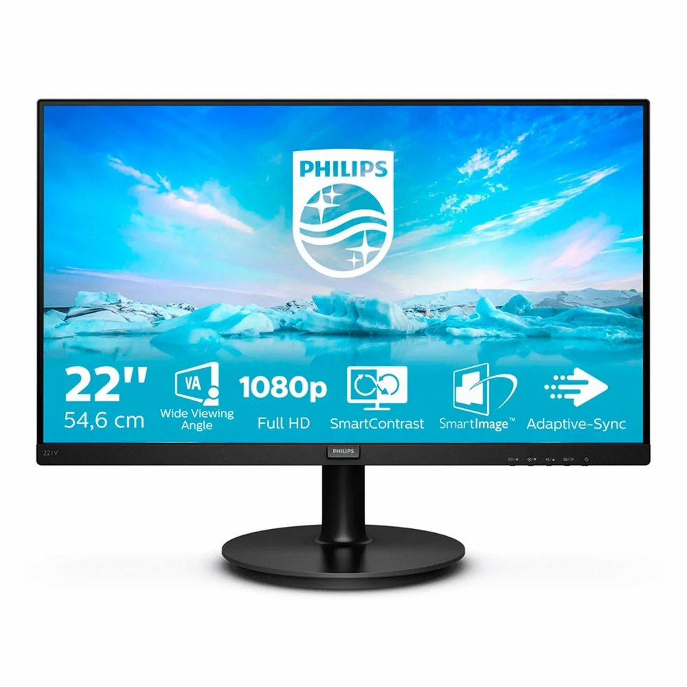 MON Philips V Line 21.5inch Full-HD HDMI LED Zwart