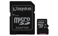 SDCARD Kingston Canvas Select MicroSD 128GB+Adapt