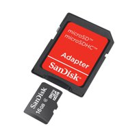 Sandisk MicroSD 16GB Class 4 + Adapter